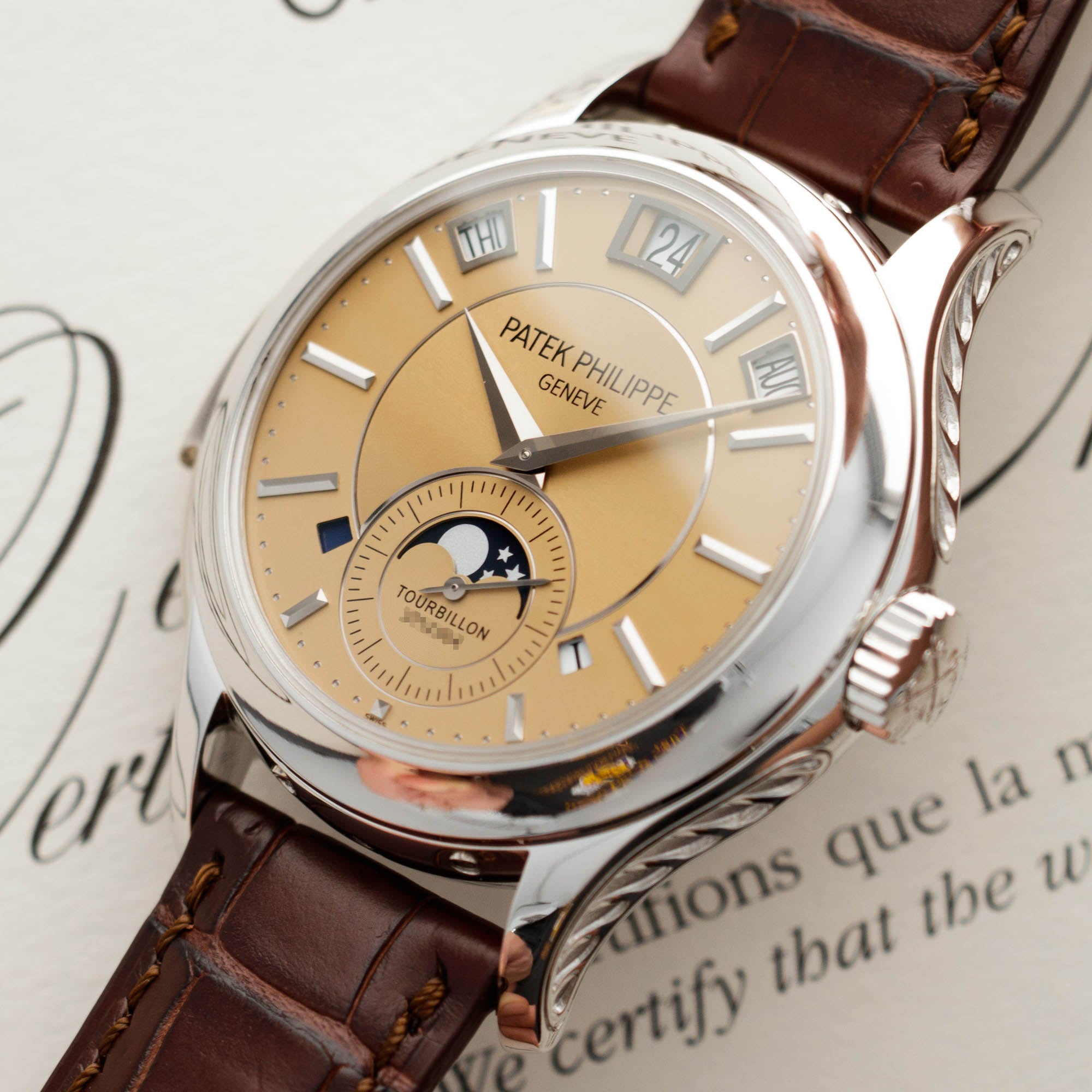 Patek Philippe - Patek Philippe Platinum Grand Complications Minute Repeater Watch Ref. 5207 - The Keystone Watches