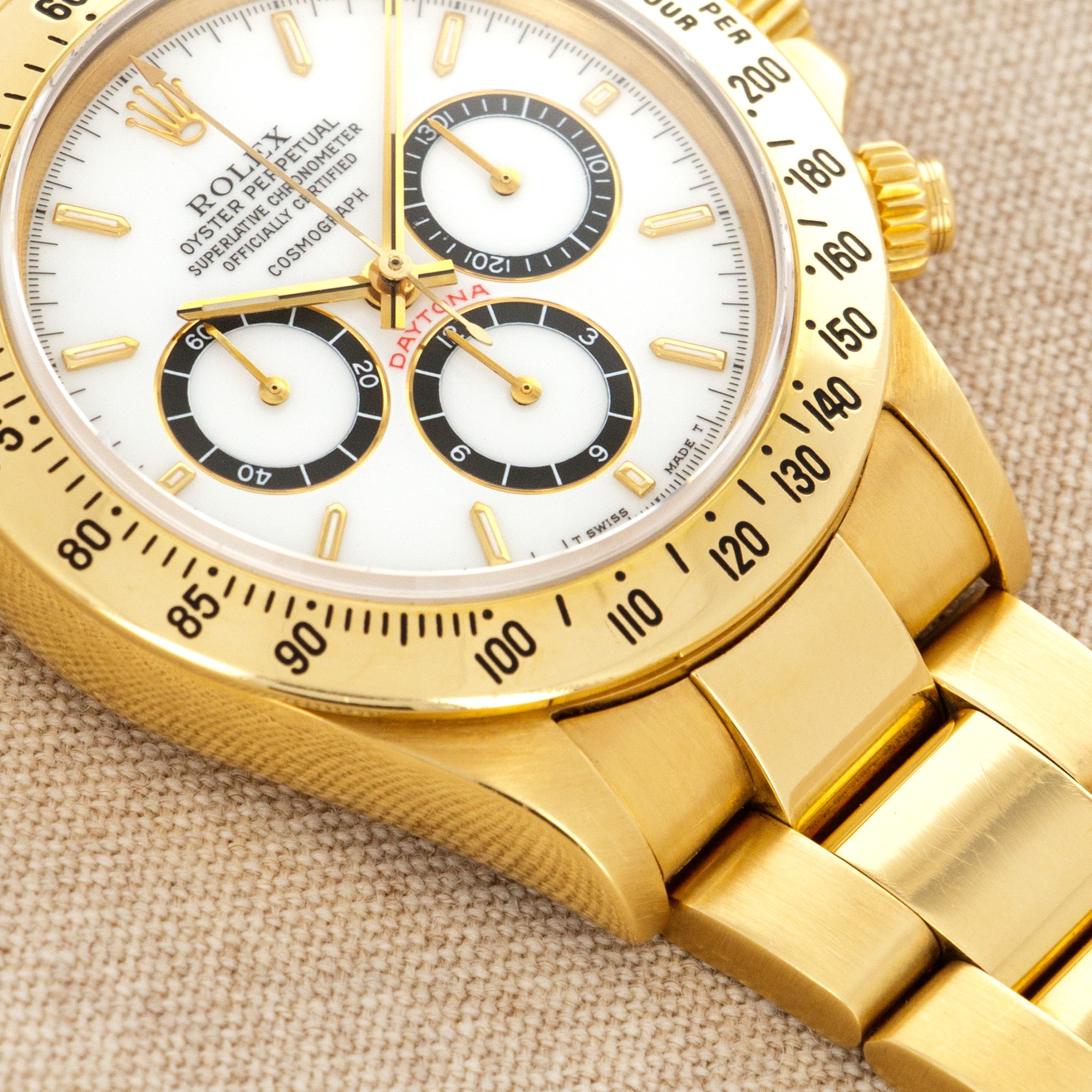 Rolex - Rolex Yellow Gold Zenith Daytona Ref. 16528 with Porcelain Dial - The Keystone Watches