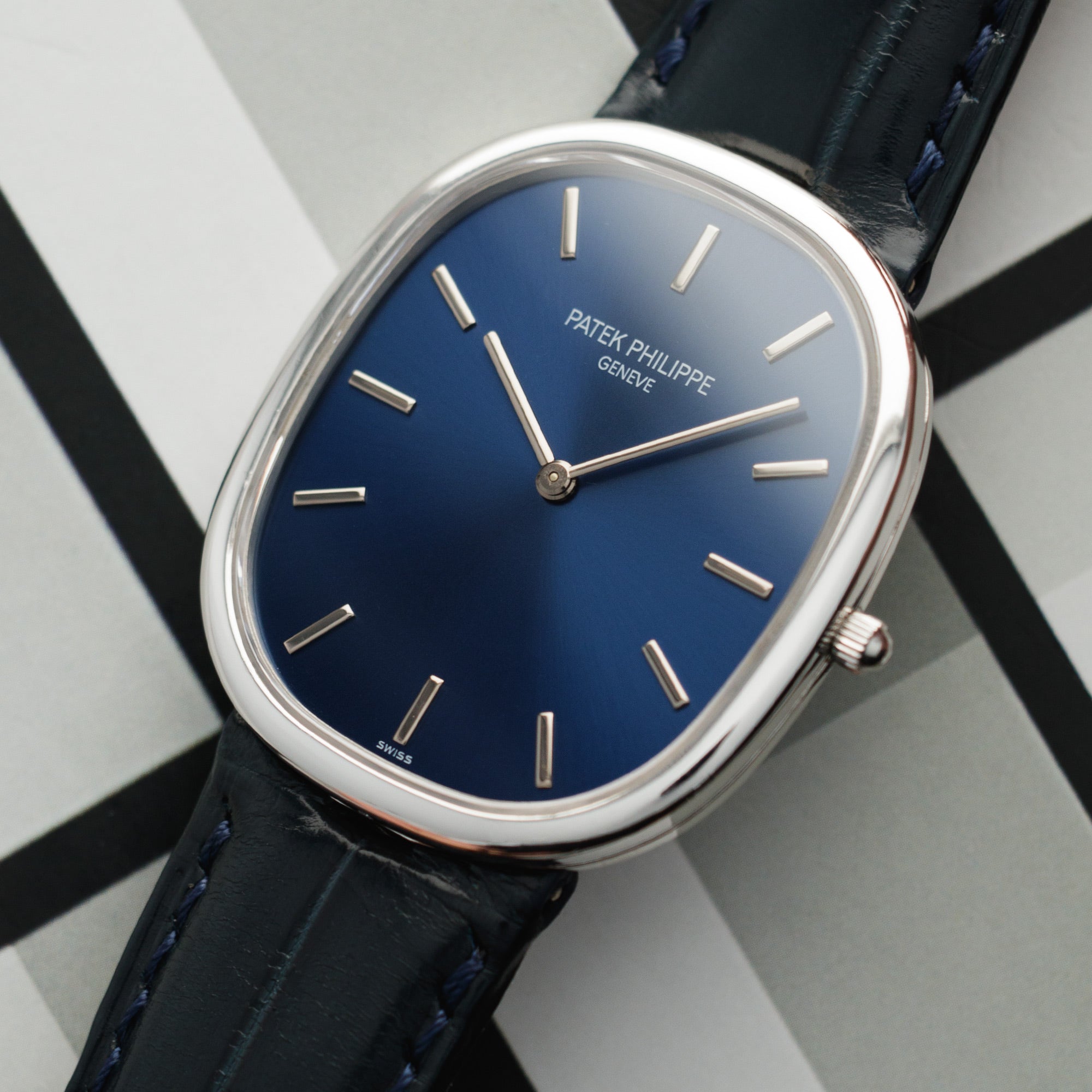 5738p Patek Philippe Ellipse 5738P Platinum – The Keystone Watches