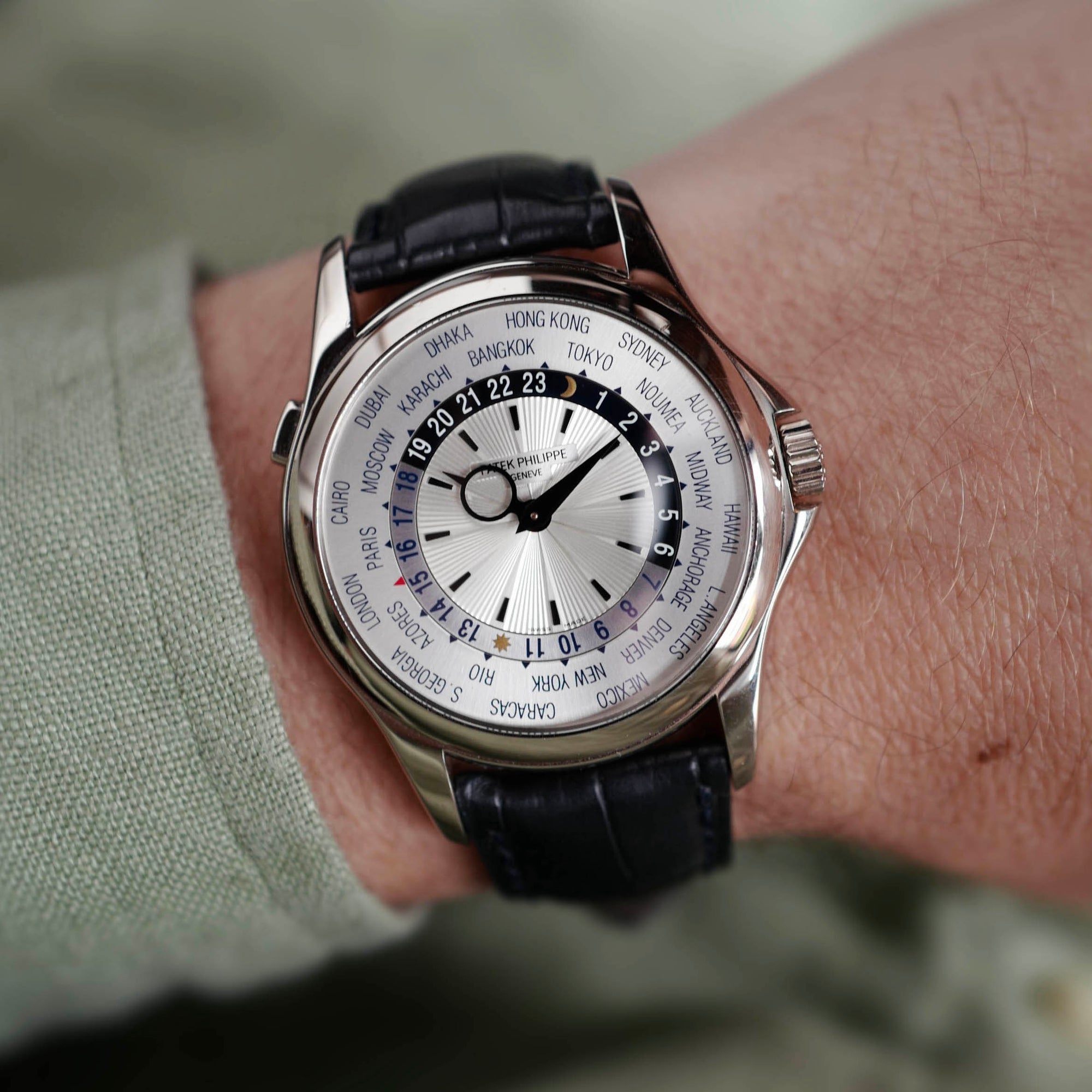 Patek Philippe - Patek Philippe White Gold World Time Watch Ref. 5130 - The Keystone Watches