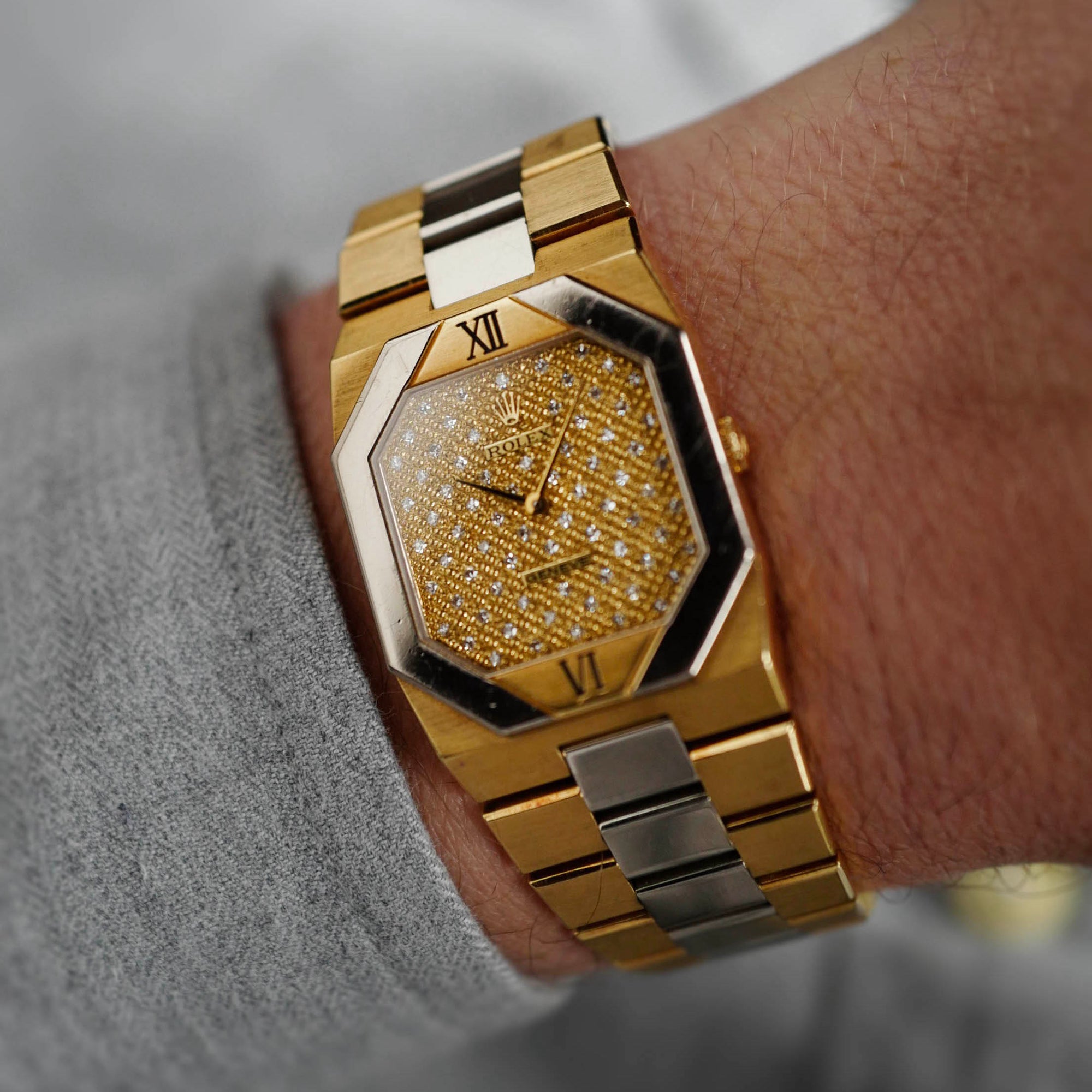 Rolex - Rolex Yellow & White Gold Diamond Cellini Watch Ref. 5151 - The Keystone Watches