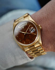 Rolex - Rolex Yellow Gold Day-Date Ref. 18038 with Wood Dial - The Keystone Watches