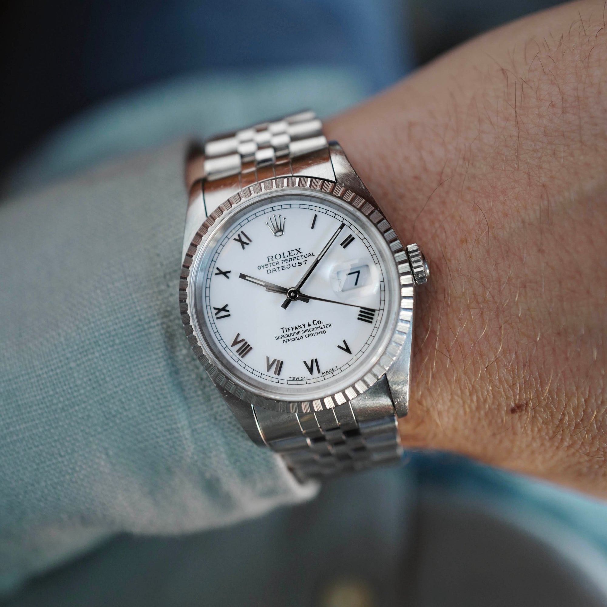 Rolex - Rolex Datejust Ref. 16220 Retailed by Tiffany & Co. with Papers (NEW ARRIVAL) - The Keystone Watches