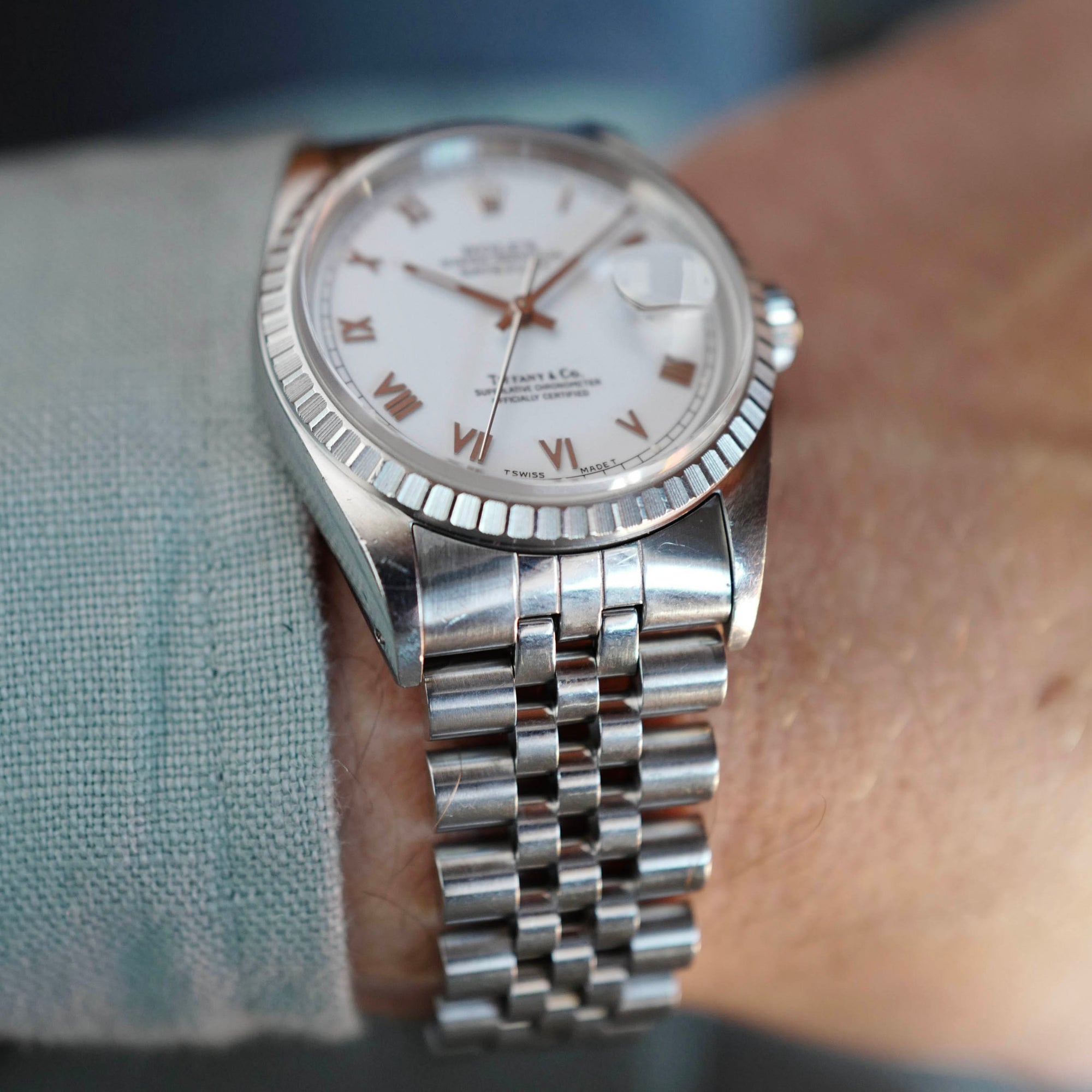 Rolex - Rolex Datejust Ref. 16220 Retailed by Tiffany & Co. with Papers (NEW ARRIVAL) - The Keystone Watches