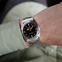 Rolex Steel Explorer Ref. 6610 with Black Gilt Exclamation (NEW ARRIVAL)
