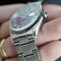 Rolex Steel Datejust Ref. 1603 with Blue Buckley Dial (NEW ARRIVAL)