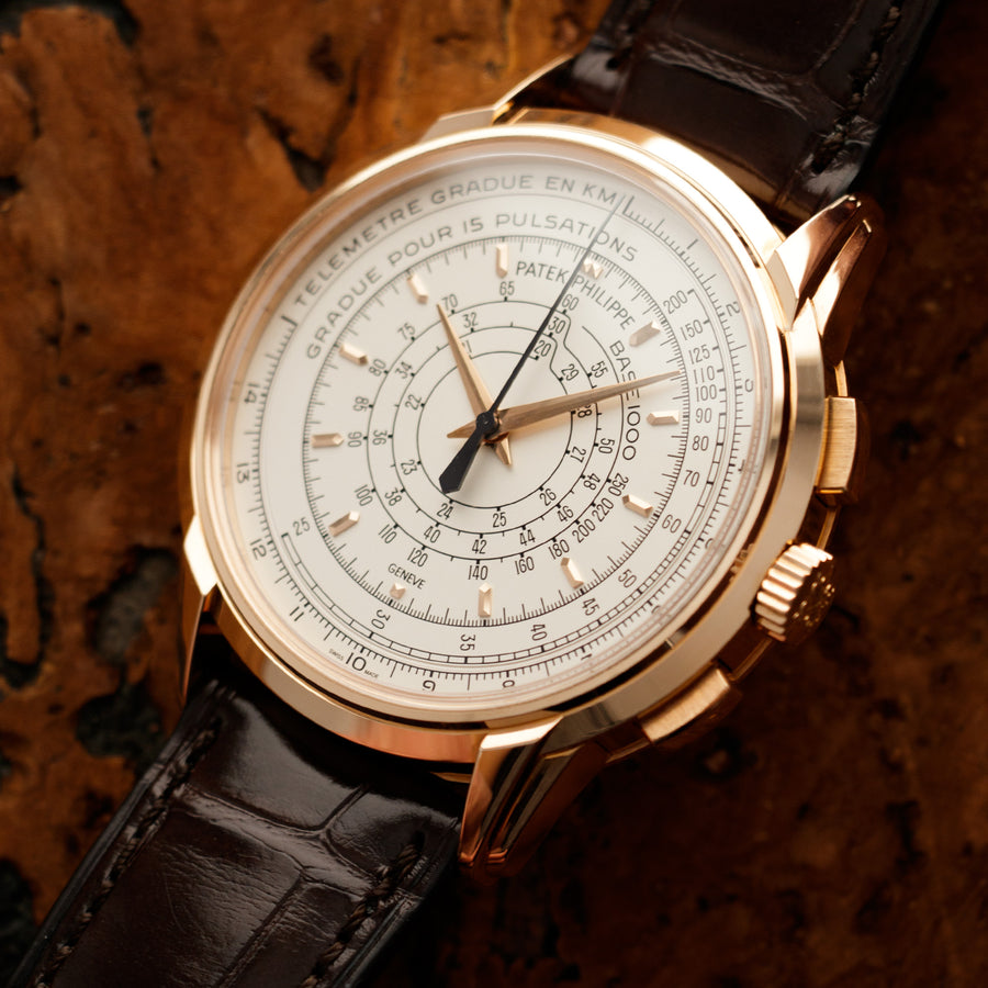 Patek Philippe Rose Gold Chronograph 175th Anniversary Watch Ref. 5975