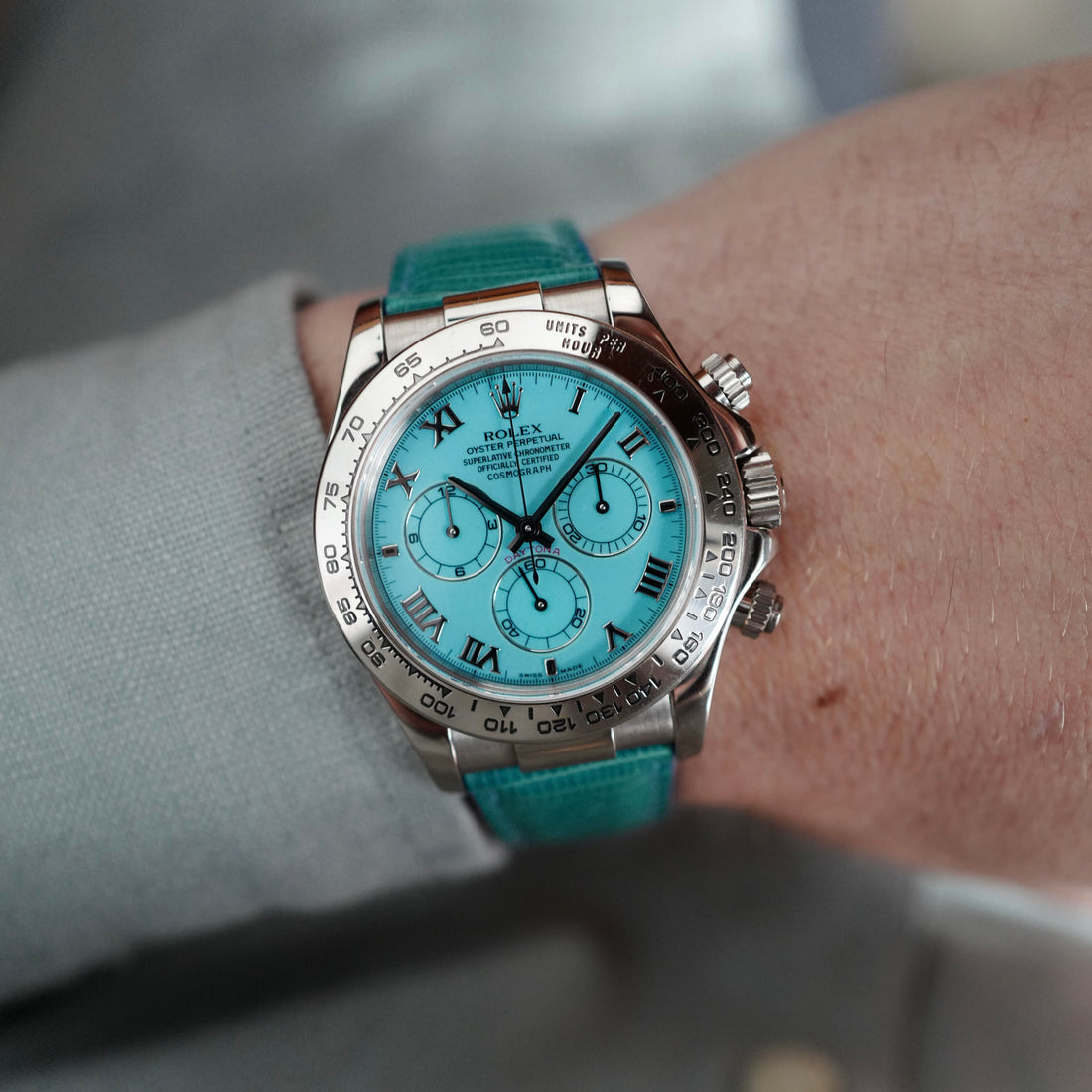 Rolex Cosmograph Daytona Blue Beach Watch Ref. 116519