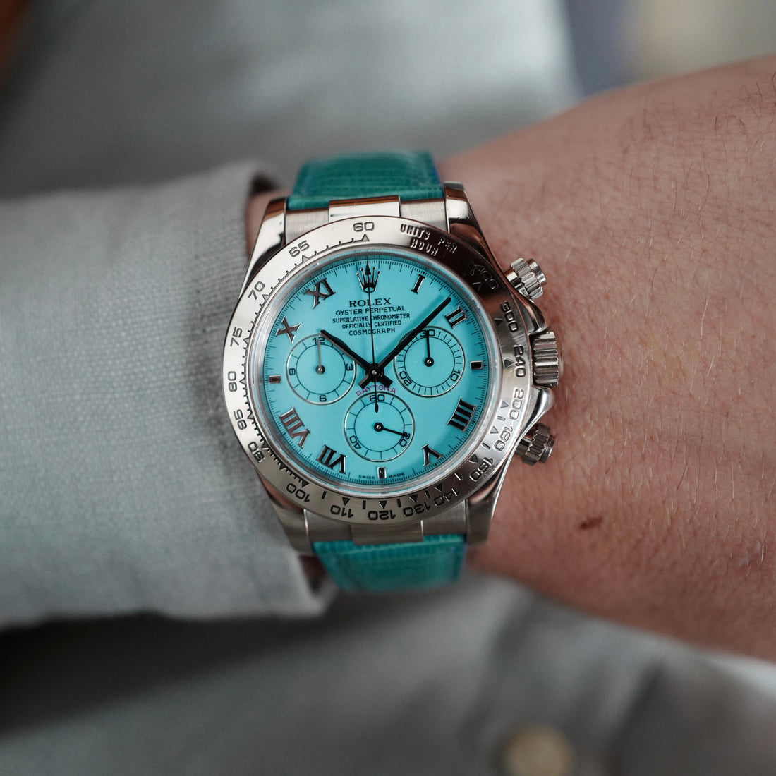 Rolex Cosmograph Daytona Blue Beach Watch Ref. 116519