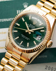 Rolex - Rolex Yellow Gold Day-Date Green Dial Watch Ref. 118238 with Kanji Date Wheel - The Keystone Watches