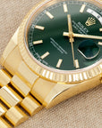 Rolex - Rolex Yellow Gold Day-Date Green Dial Watch Ref. 118238 with Kanji Date Wheel - The Keystone Watches