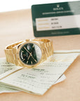 Rolex - Rolex Yellow Gold Day-Date Green Dial Watch Ref. 118238 with Kanji Date Wheel - The Keystone Watches
