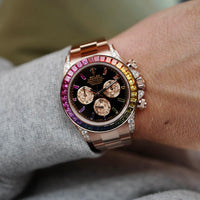 Rolex Rose Gold Cosmograph Rainbow Daytona Ref. 116595