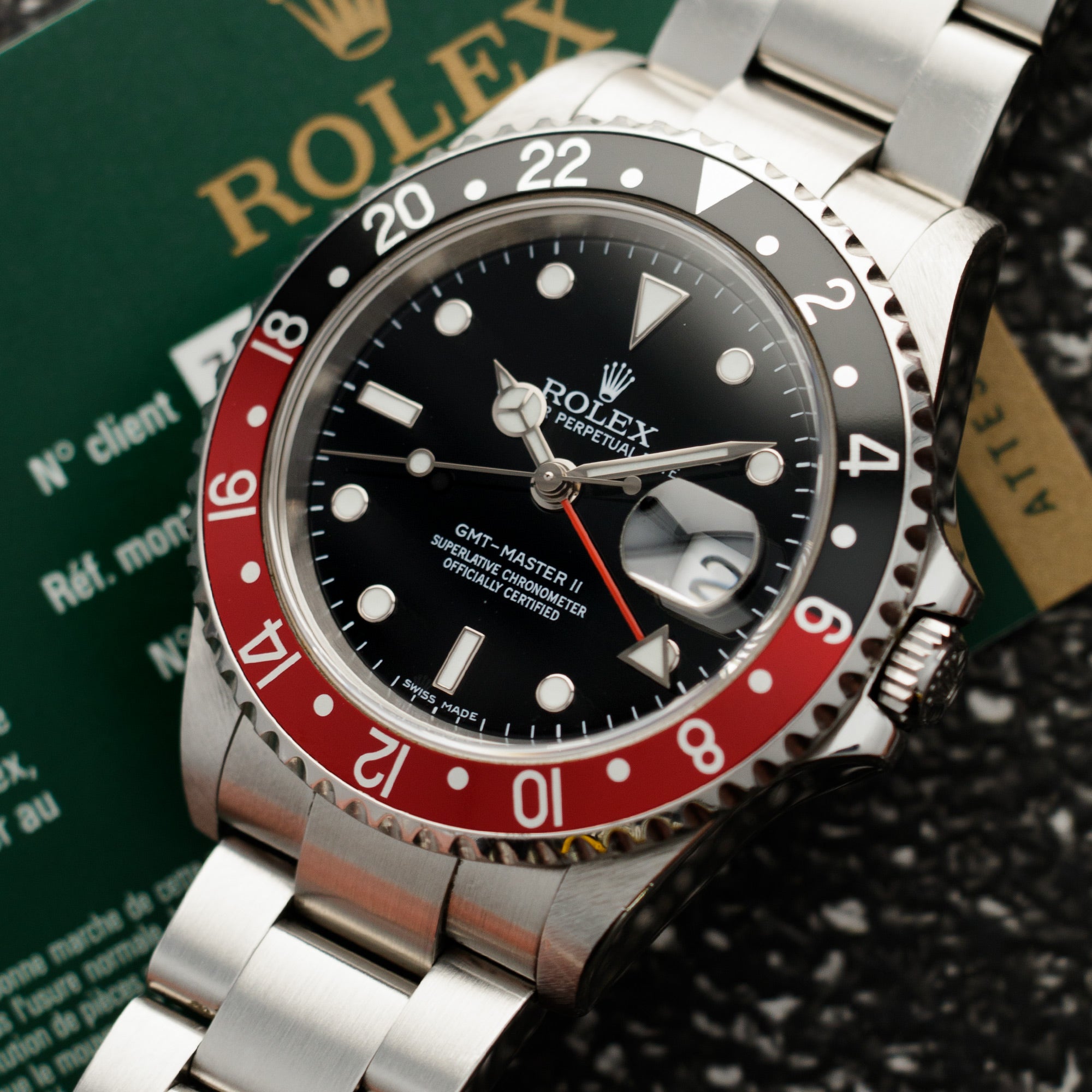 Rolex - Rolex Steel M-Series Coke GMT-Master Ref. 16710 with Error Dial - The Keystone Watches