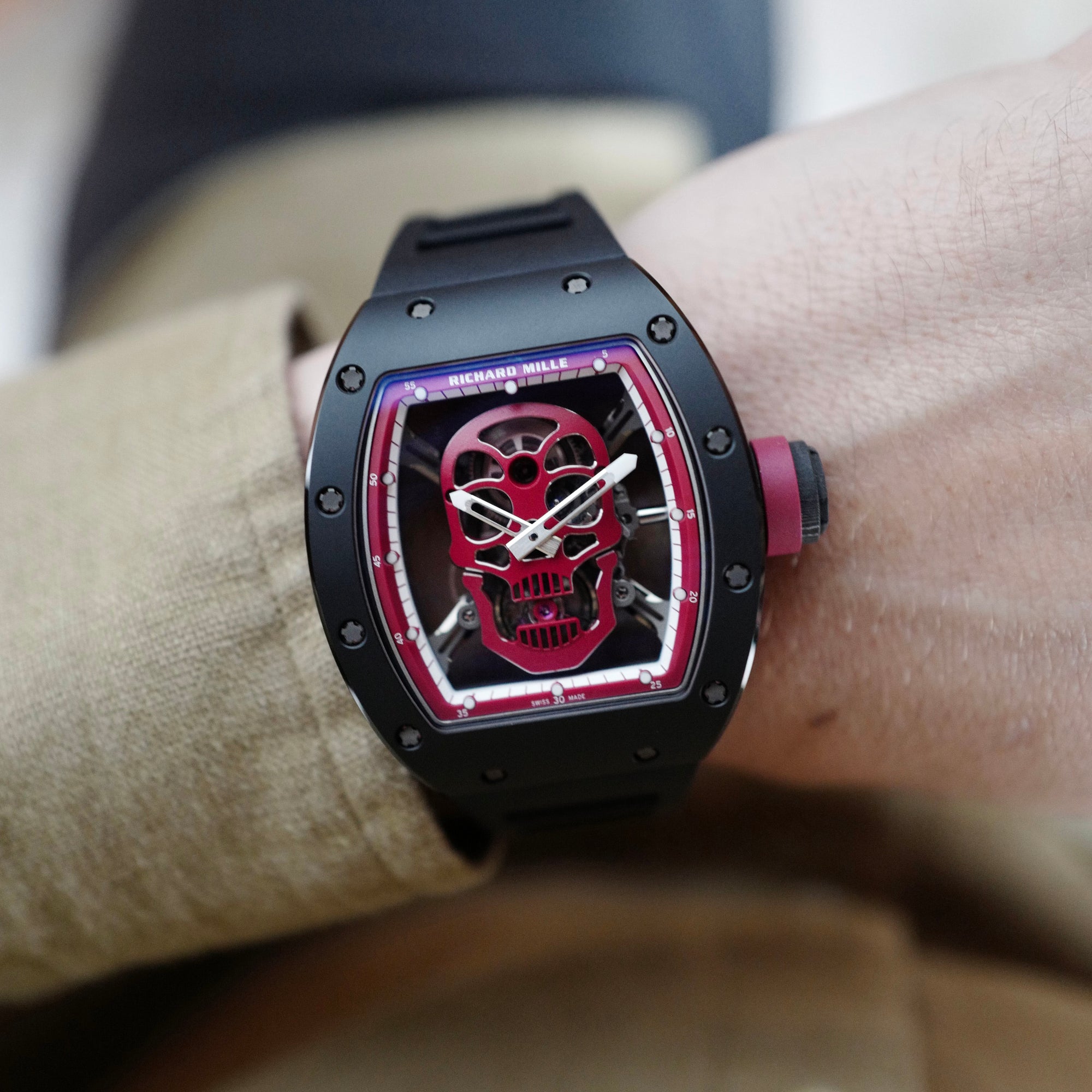 Richard Mille - Richard Mille Red Skull Tourbillon RM52-01 - The Keystone Watches