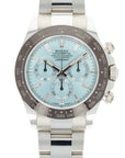 Rolex Platinum Daytona Watch Ref. 116506 with Baguette Diamond Markers