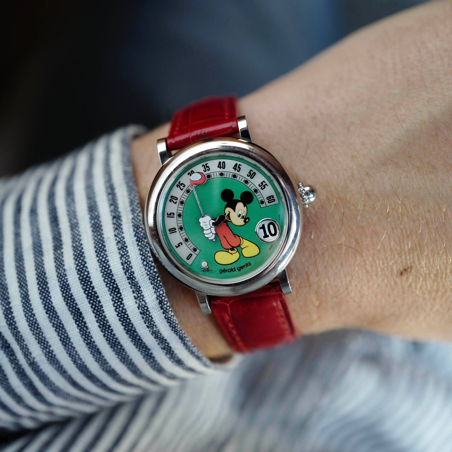 Gerald Genta Mickey Mouse Golf Retro Fantasy Watch G3612 (NEW ARRIVAL)