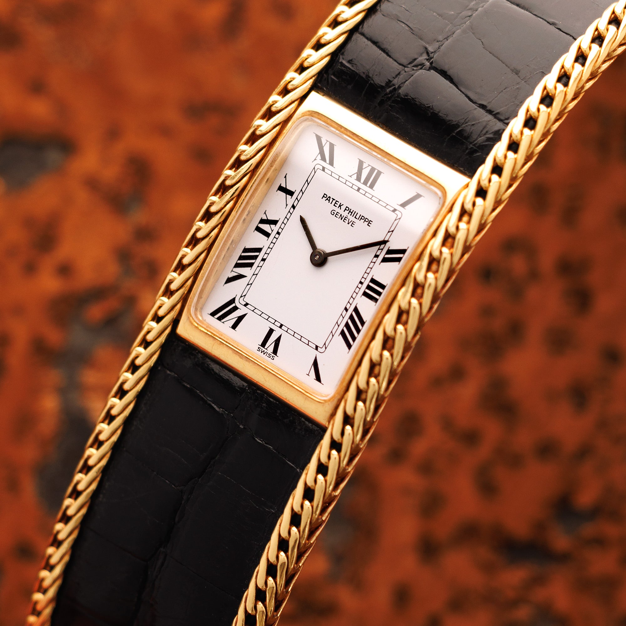 Patek Philippe - Patek Philippe Yellow Gold and Leather Bracelet Watch Ref. 4241 - The Keystone Watches