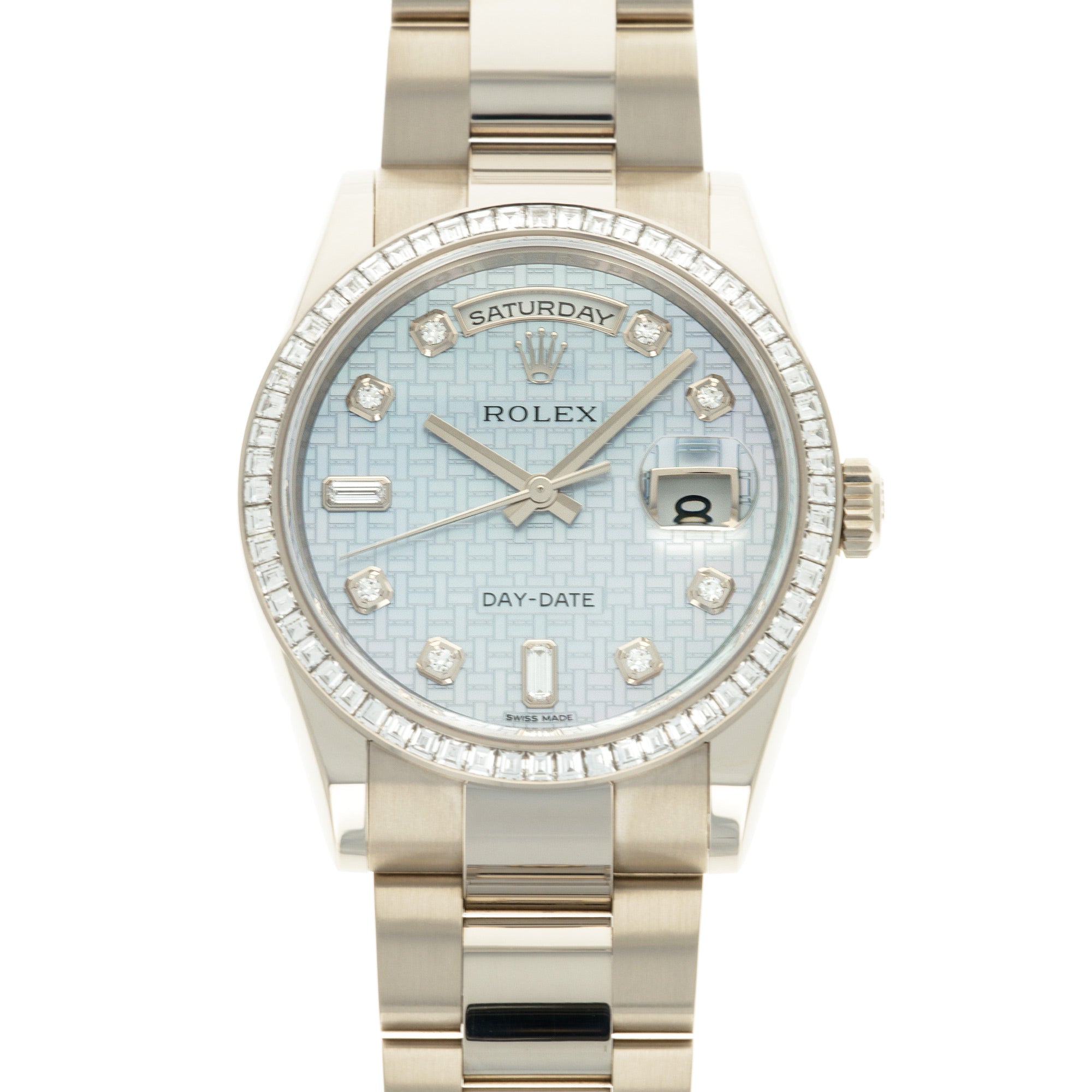 Rolex - Rolex White Gold Day-Date Diamond Watch Ref. 118399 - The Keystone Watches