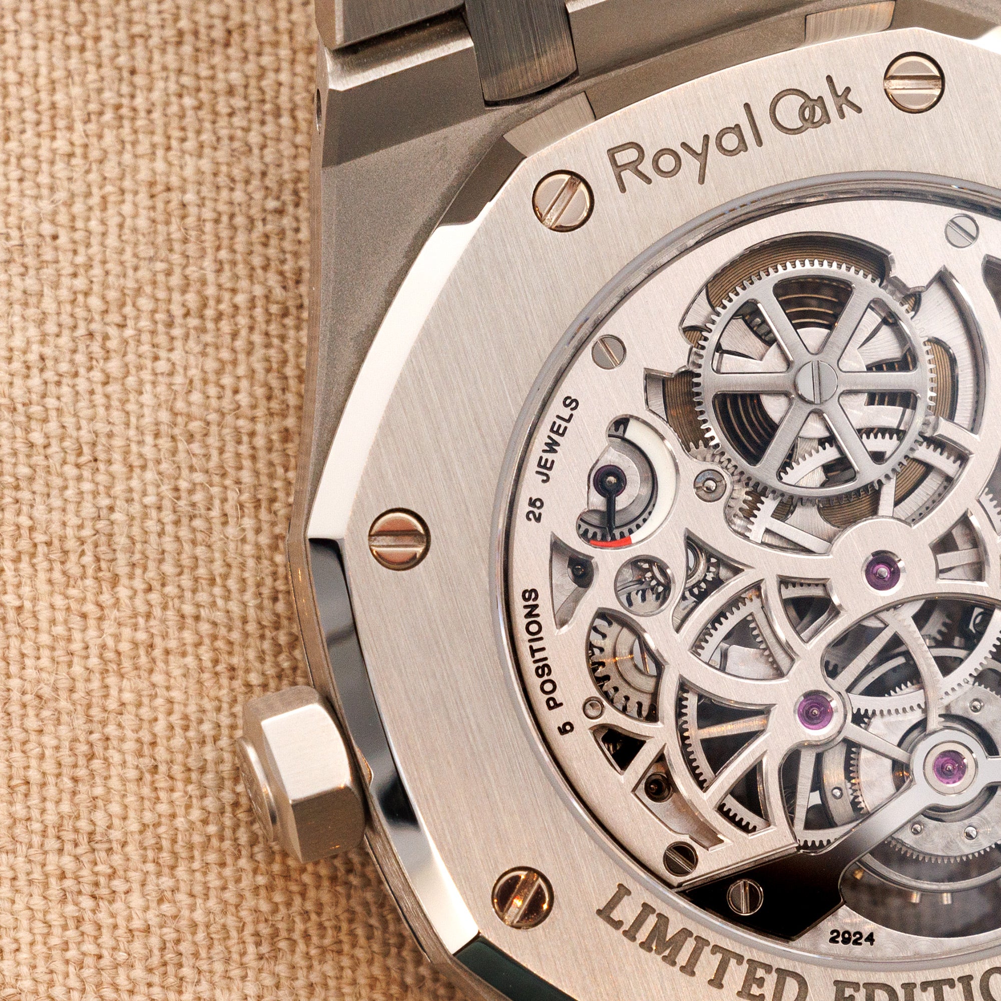 Audemars Piguet - Audemars Piguet Steel Royal Oak Skeleton Tourbillon Watch Ref. 26518 - The Keystone Watches