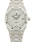 Audemars Piguet - Audemars Piguet White Gold Royal Oak Diamond Watch Ref. 15452 - The Keystone Watches