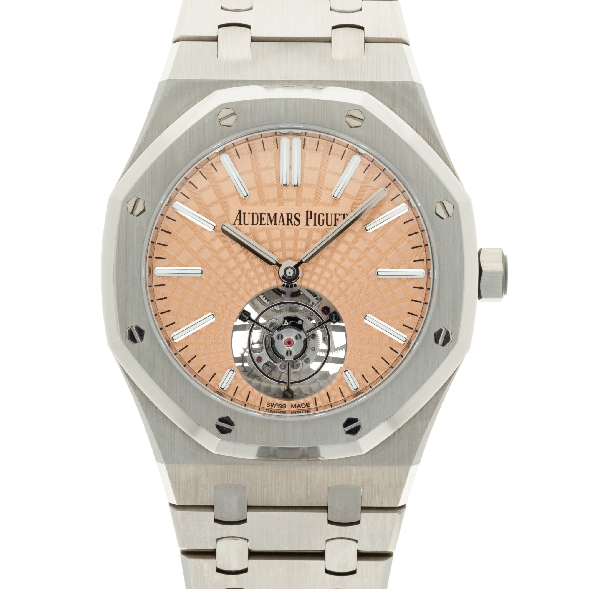 Audemars Piguet - Audemars Piguet Royal Oak Salmon Dial Tourbillon Watch Ref. 26531 - The Keystone Watches