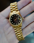 Rolex - Rolex Yellow Gold Datejust Ref. 68278 with Onyx and Diamond Dial (NEW ARRIVAL) - The Keystone Watches