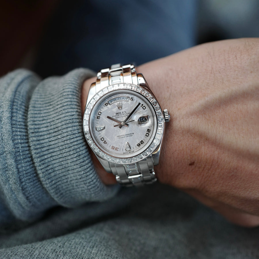 Rolex Platinum and Diamond Day-Date Ref. 18956 (NEW ARRIVAL)