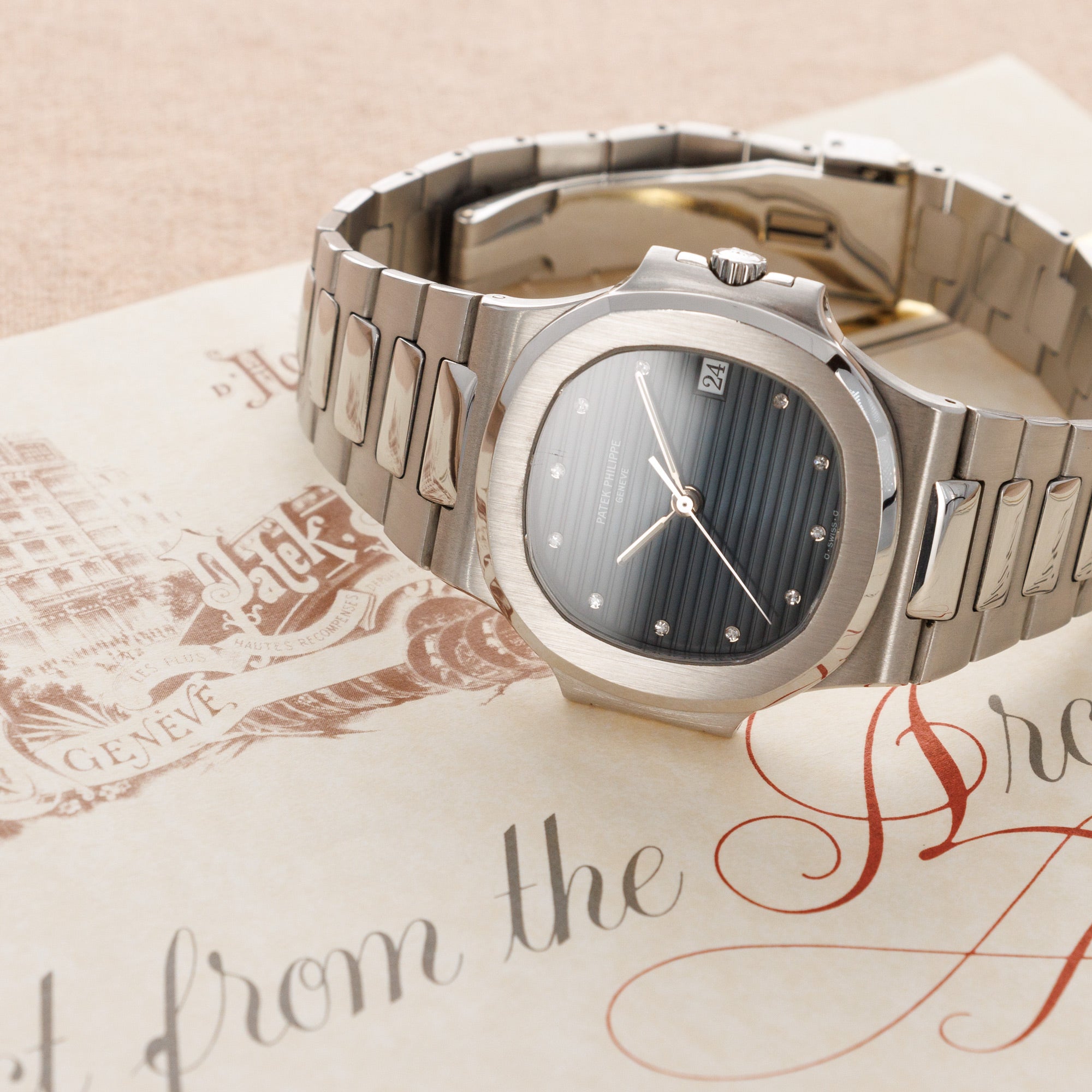 Patek Philippe - Patek Philippe Platinum Nautilus Watch Ref. 3800 - The Keystone Watches