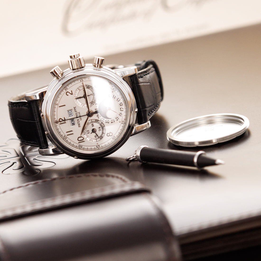 Patek Philippe Platinum Perpetual Calendar Split Seconds Chronograph Ref. 5004