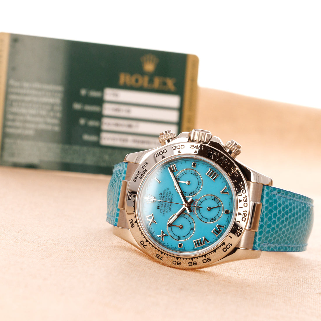 Rolex Cosmograph Daytona Aqua Blue Beach Watch Ref. 116519