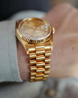 Rolex - Rolex Yellow Gold Day Date Ruby Diamond String Dial Ref. 18238 (NEW ARRIVAL) - The Keystone Watches