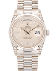 Rolex - Rolex Platinum Day-Date Ref. 18296 with Original Diamonds - The Keystone Watches