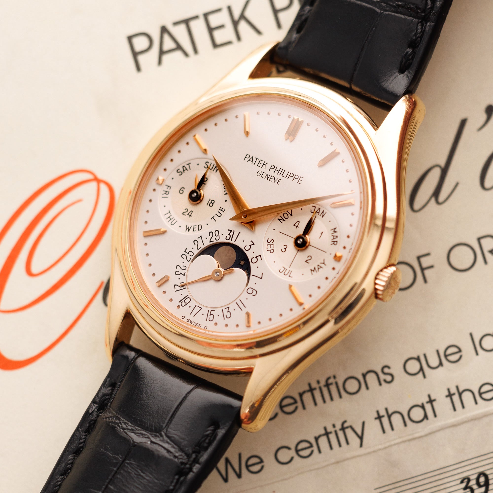 Patek Philippe - Patek Philippe Rose Gold Perpetual Calendar Watch Ref. 3940 - The Keystone Watches