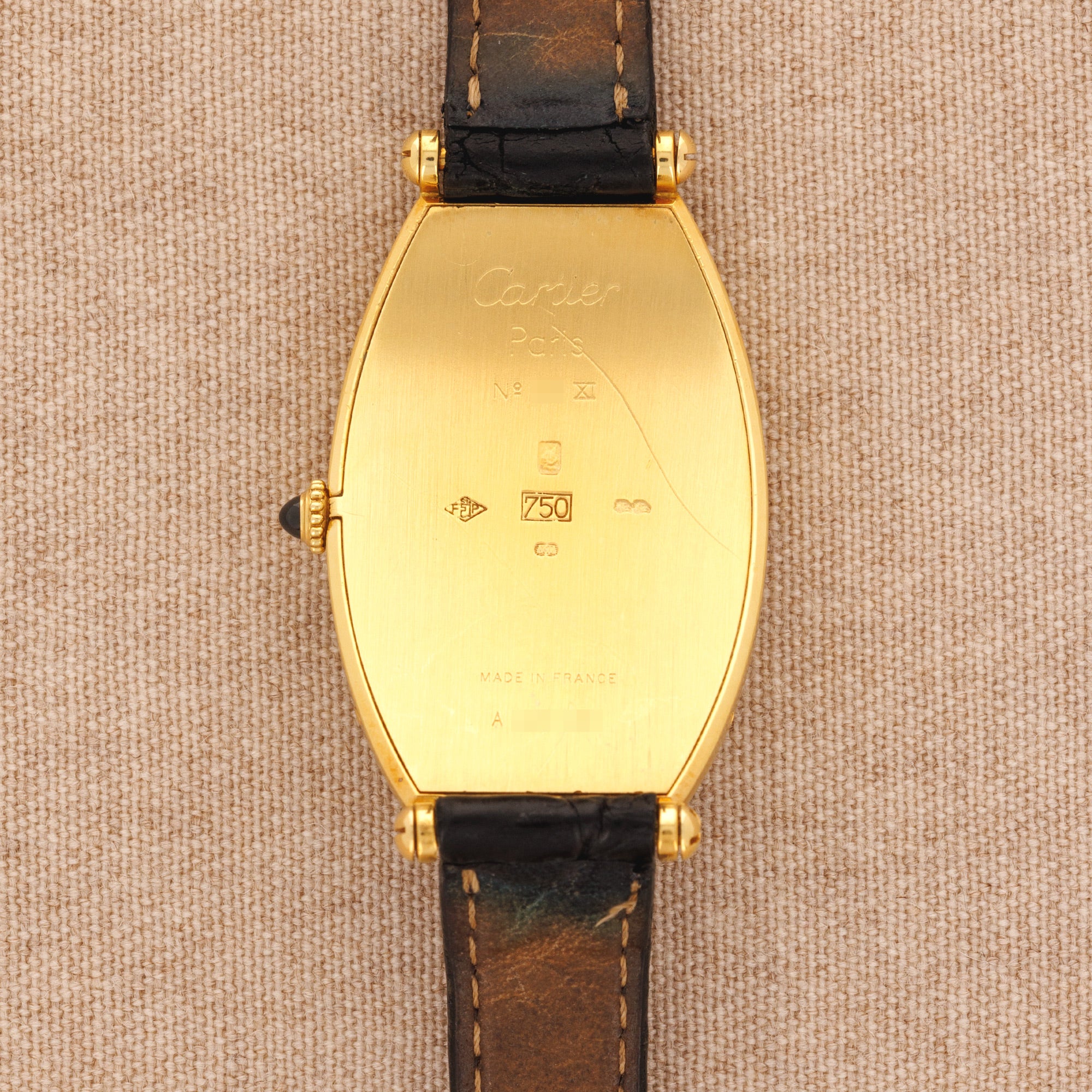 Cartier - Cartier Yellow Gold Tonneau Watch - The Keystone Watches