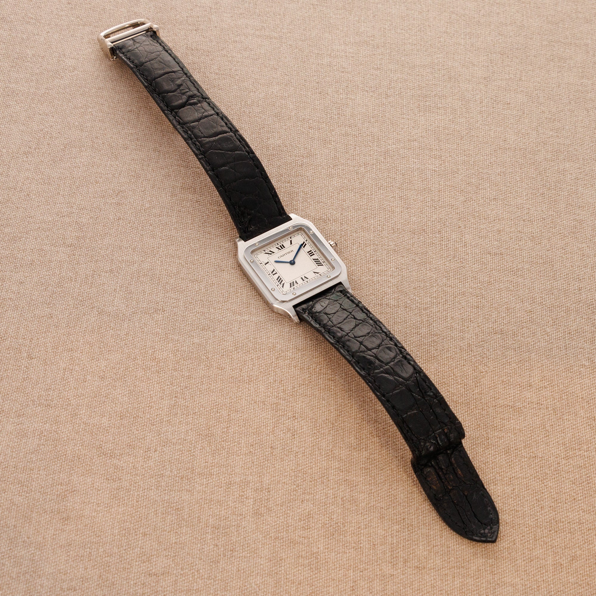 Cartier - Cartier Platinum Santos Mecanique Watch Ref. 1575 - The Keystone Watches