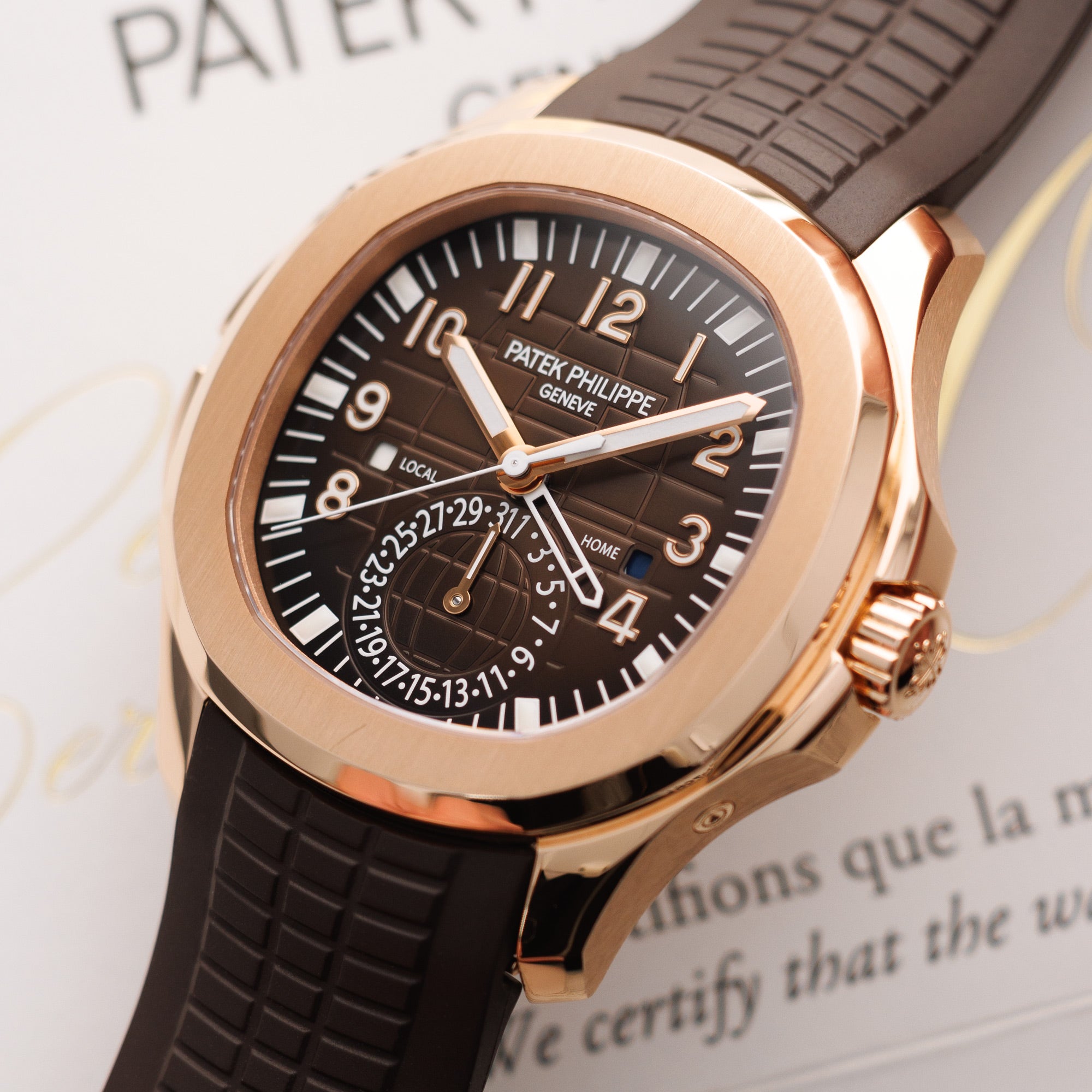 Patek Philippe - Patek Philippe Rose Gold Aquanaut Watch Ref. 5164 - The Keystone Watches
