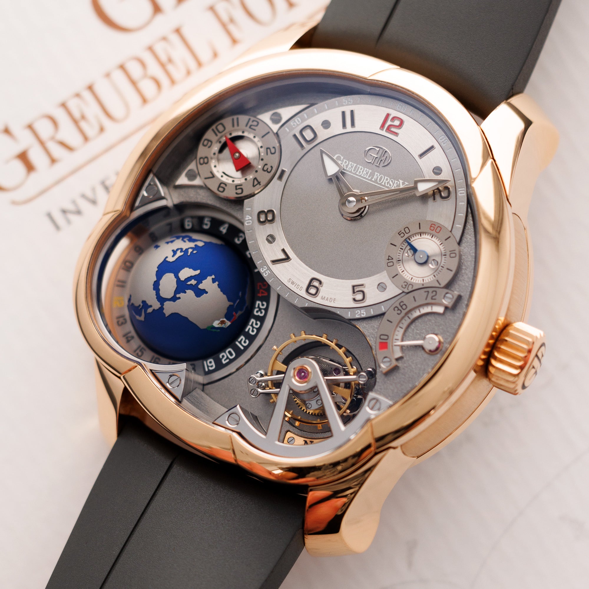 Greubel Forsey - Greubel Forsey Rose Gold GMT Globe GF05 97805 Tourbillon - The Keystone Watches