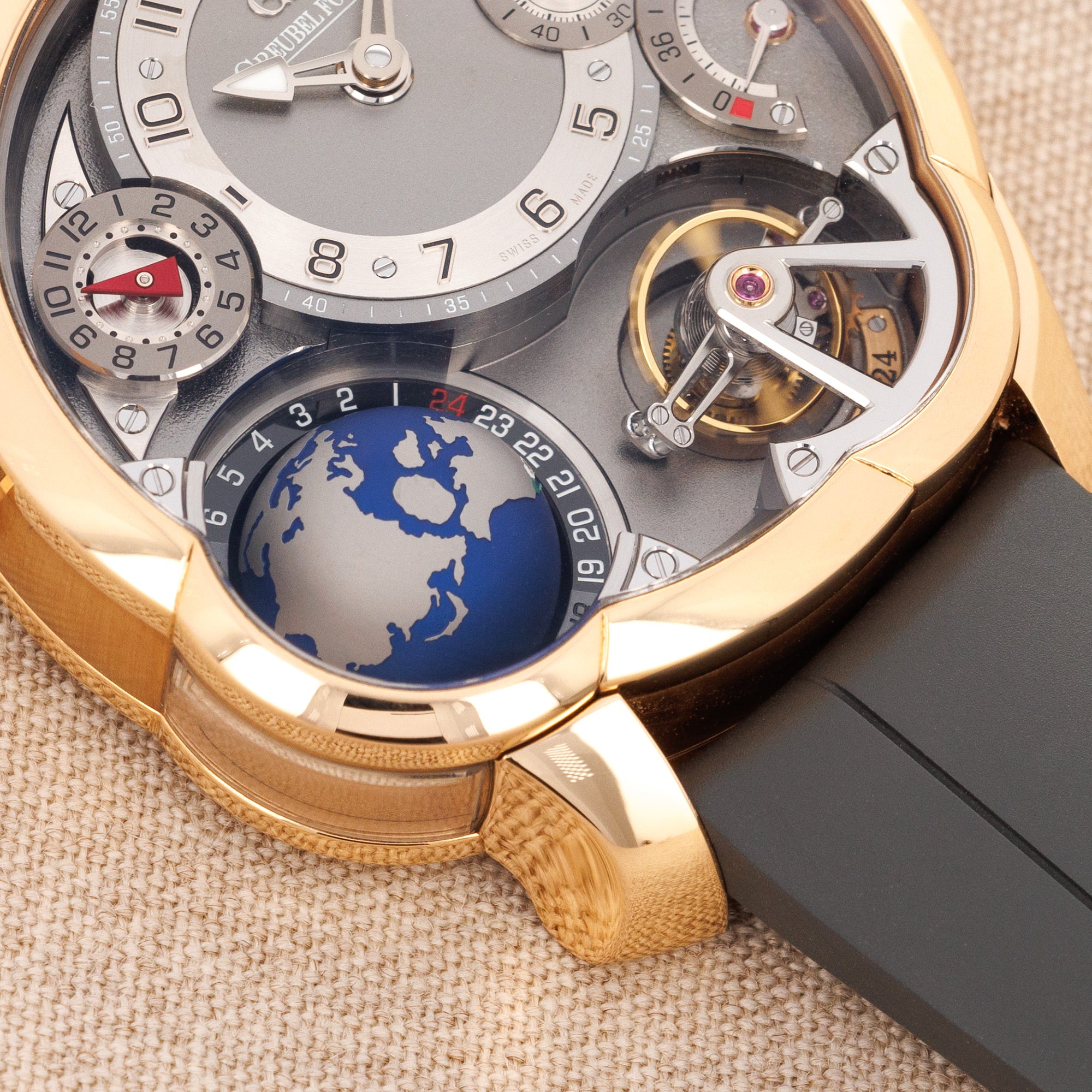 Greubel Forsey - Greubel Forsey Rose Gold GMT Globe GF05 97805 Tourbillon - The Keystone Watches