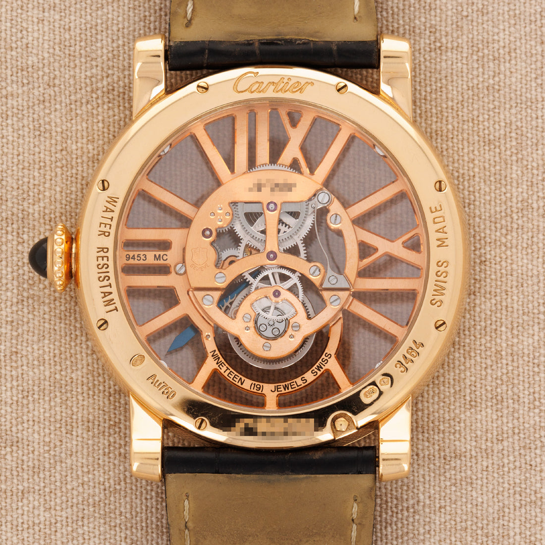 Cartier Rose Gold Flying Tourbillon Watch Ref W1580046