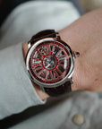Cartier - Cartier Skeleton Rotonde de Cartier Skeleton Red Enamel Watch, One of 15 Ref. 4173 (NEW ARRIVAL) - The Keystone Watches