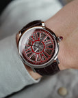 Cartier - Cartier Skeleton Rotonde de Cartier Skeleton Red Enamel Watch, One of 15 Ref. 4173 (NEW ARRIVAL) - The Keystone Watches