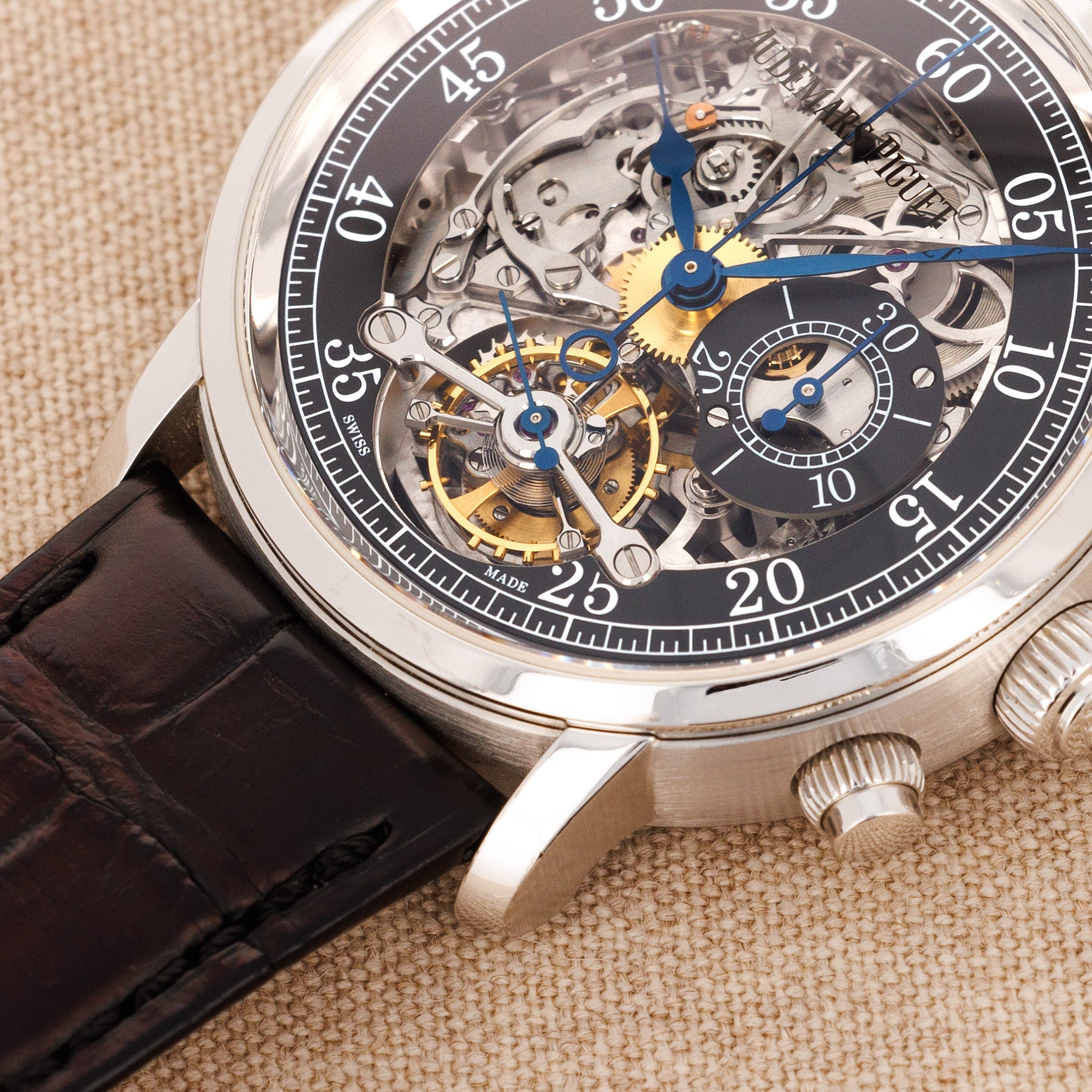 Audemars Piguet - Audemars Piguet White Gold Skeleton Tourbillon Minute Repeater Chronograph Ref. 26345 - The Keystone Watches