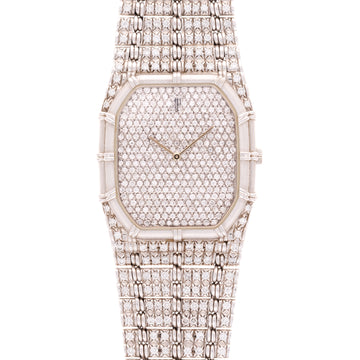 Audemars Piguet White Gold and Diamond Bamboo Watch