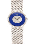 Piaget - Piaget White Gold Lapis Diamond Watch Ref. 9806 - The Keystone Watches