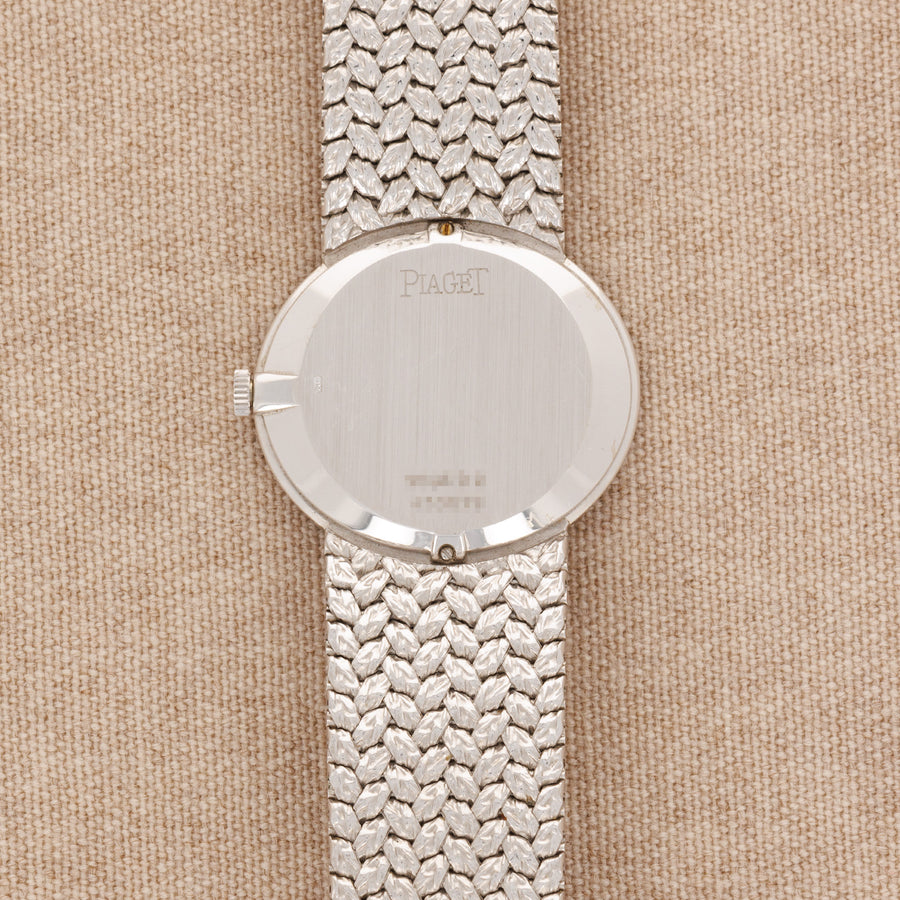 Piaget White Gold Lapis Diamond Watch Ref. 9806