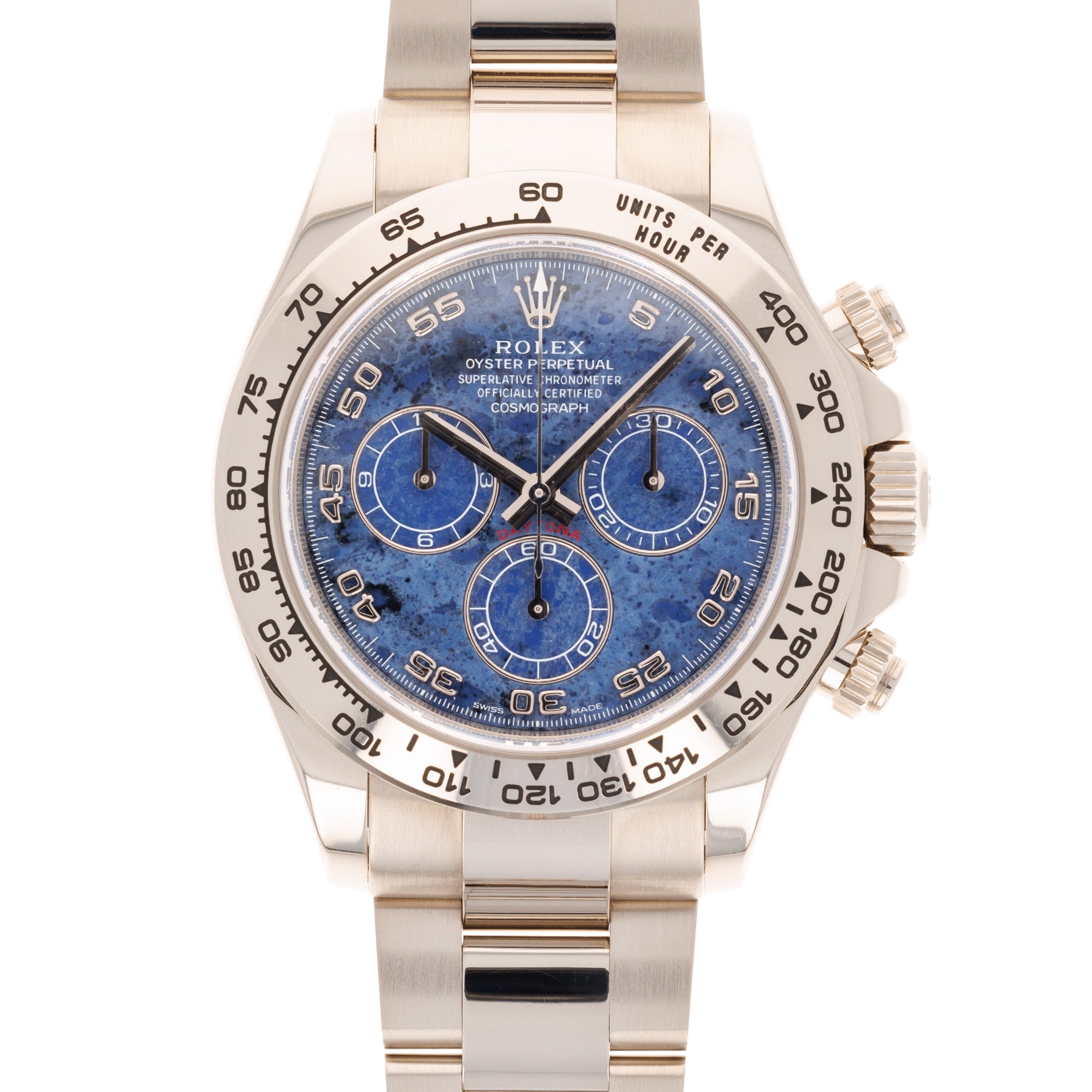 Rolex - Rolex White Gold Daytona Sodalite Watch Ref. 116509 - The Keystone Watches