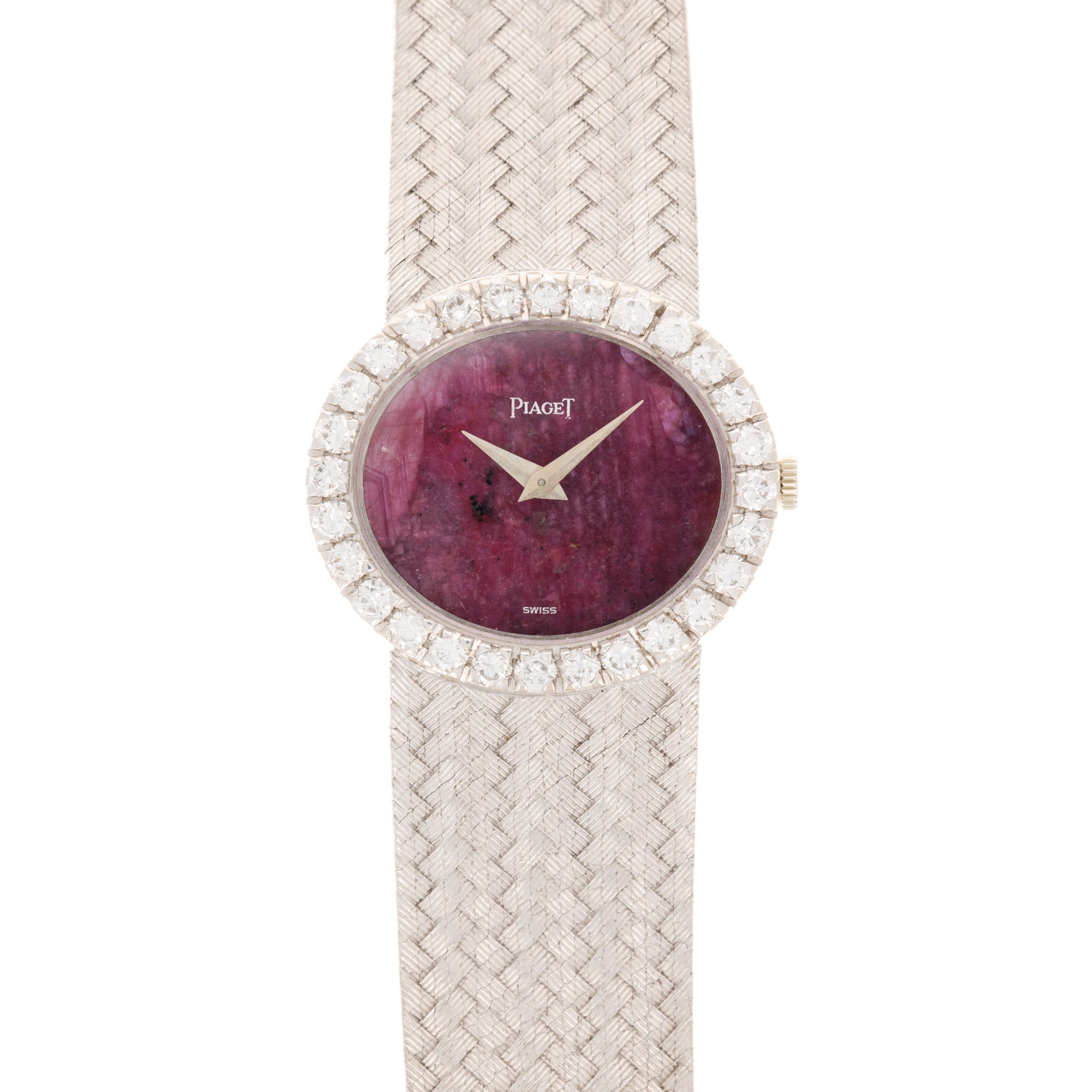 Piaget - Piaget White Gold Rubelite Diamond Watch Ref. 9804 - The Keystone Watches