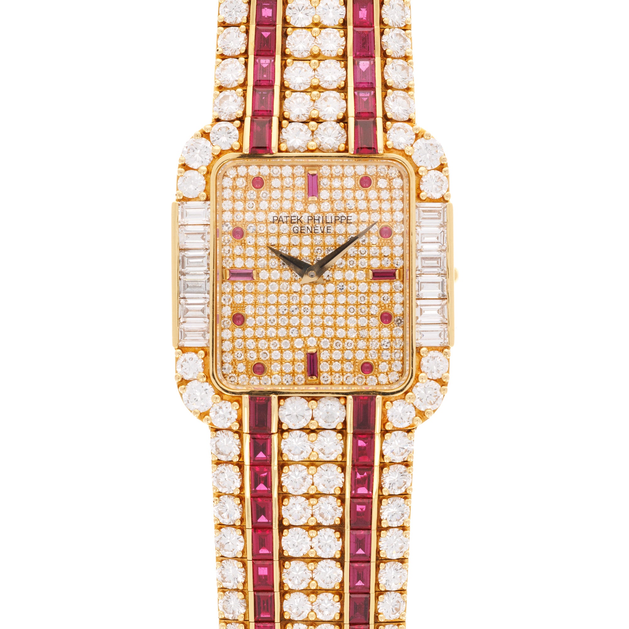 Patek Philippe - Patek Philippe Yellow Gold Diamond &amp; Ruby Watch Ref. 3968 - The Keystone Watches