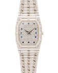 Audemars Piguet - Audemars Piguet White Gold Bamboo with Sapphire Markers - The Keystone Watches